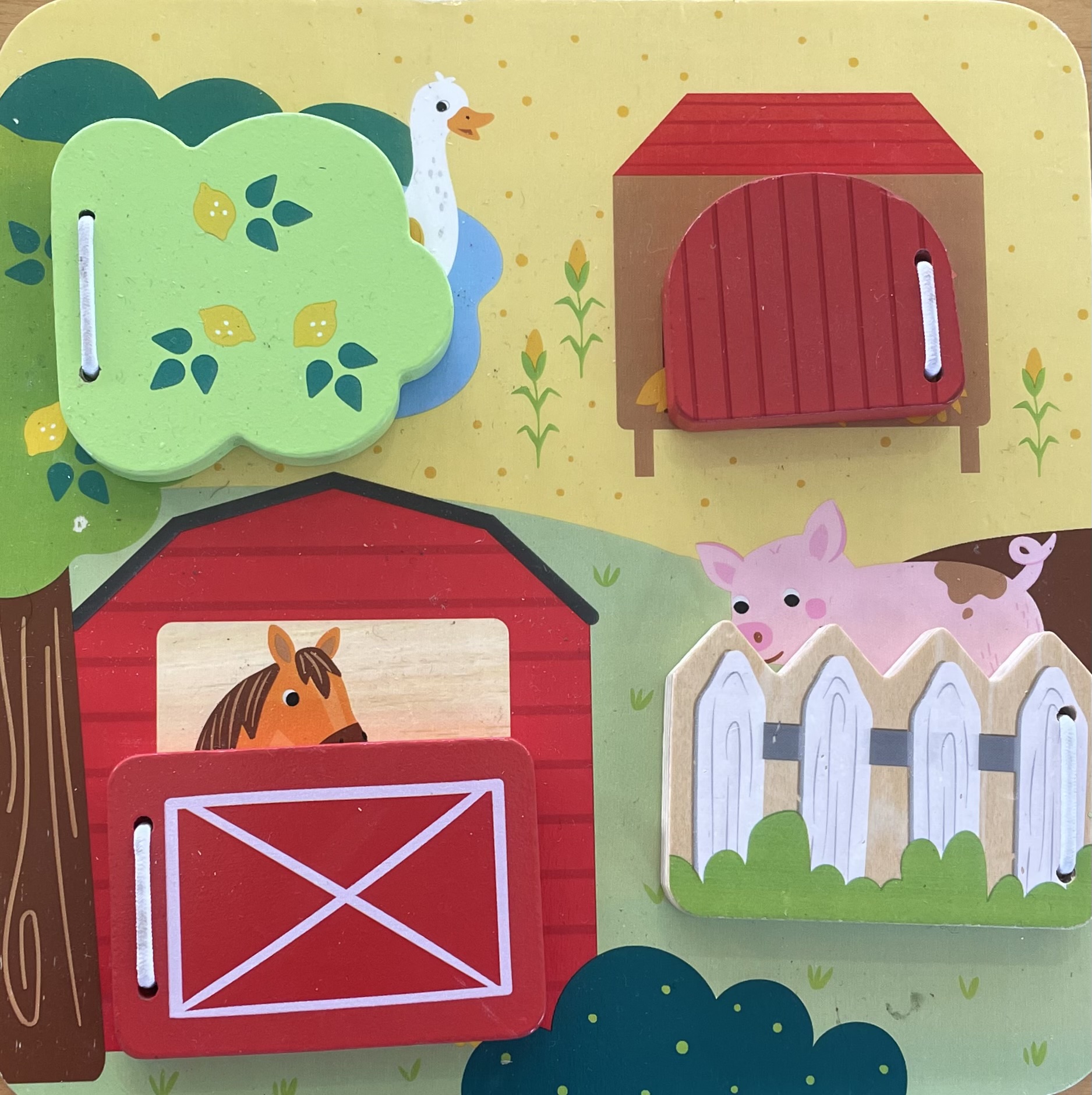 Wooden Peekaboo Farm Animals