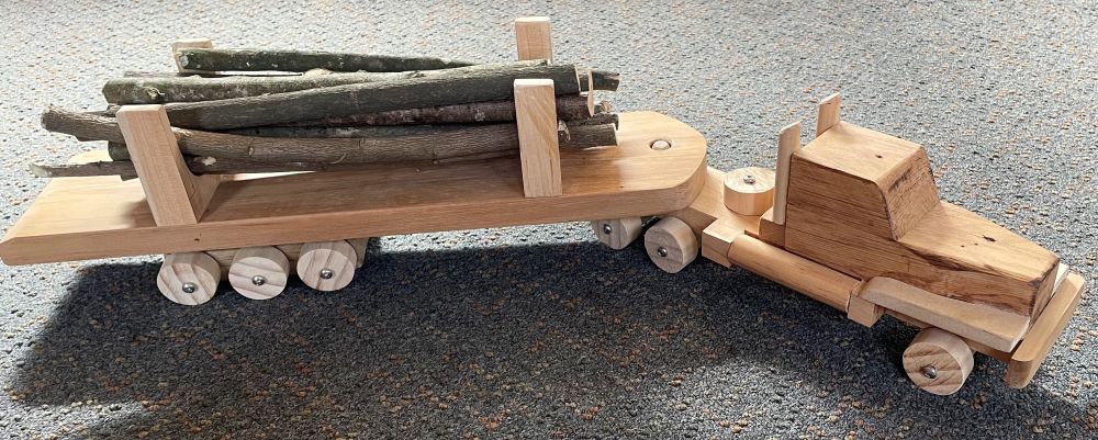 Wooden Logging Truck