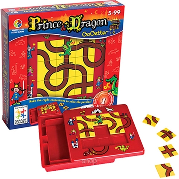 plastic toy puzzle game go getter prince dragon award winner square logic board 