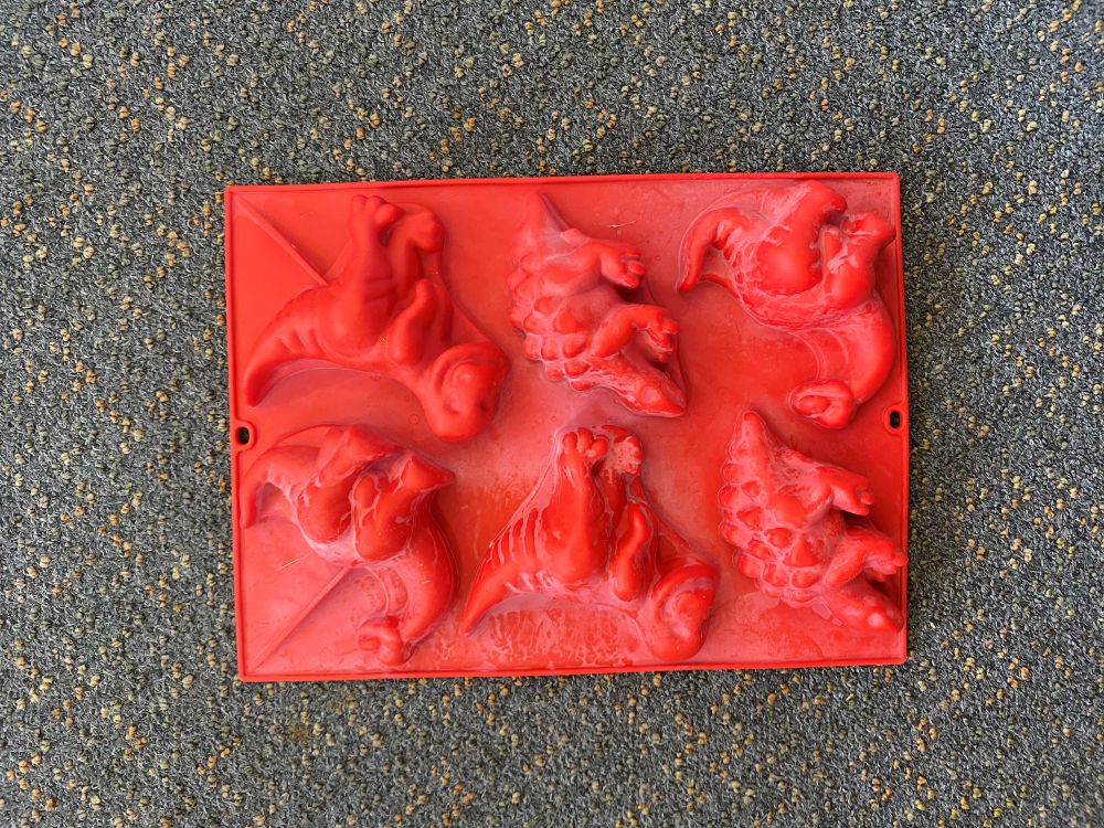 Silicone dinosaur mould